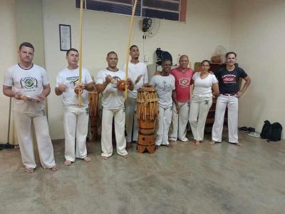 Projeto Capoeira para Todos, do Grupo Capoeira Brasil, em plena atividade na cidade de Guaxup