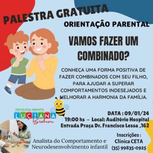 Psicloga guaxupeana promover, amanh, palestra com orientaes sobre comportamento de crianas e suas famlias