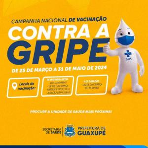 Sade Pblica de Guaxup divulga a campanha nacional de vacinao contra a gripe