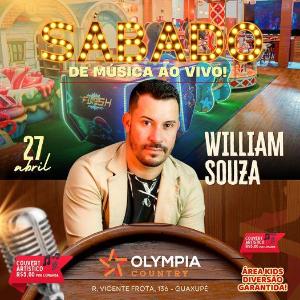 Olympia Country recebe o pblico hoje com Willian Souza na msica, restaurante e parque de diverses