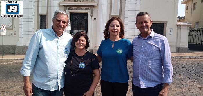 Rafael Simes, candidato a deputado federal,  recebido em Guaxup pelo prefeito Heber