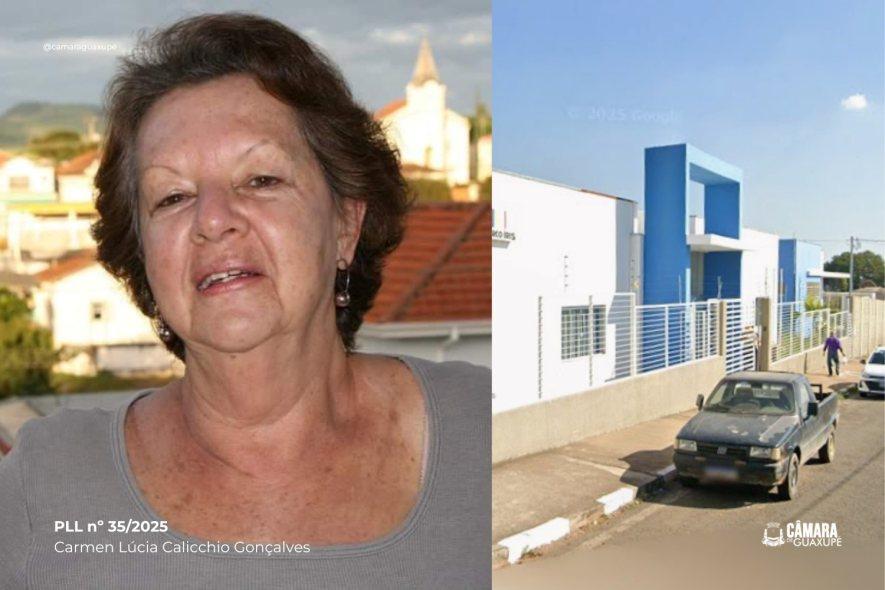 C�mara de Guaxup� homenageia dona Carmen Calicchio dando seu nome � Unidade Educacional