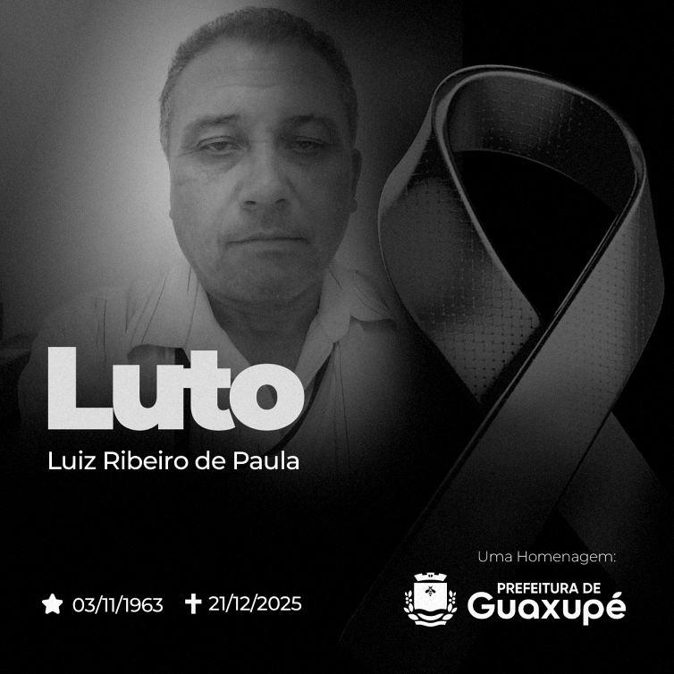 Falece, aos 62 anos, o servidor p�blico municipal guaxupeano Luizinho de Paula 