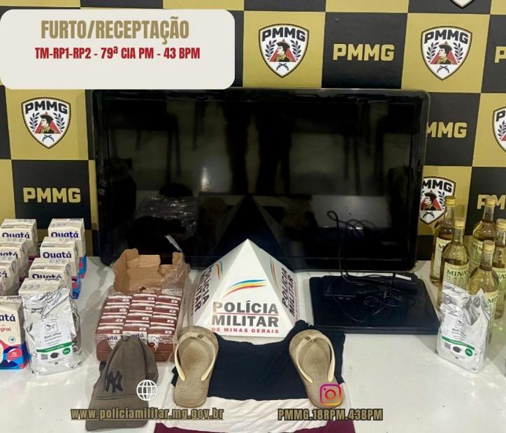 PMs prendem autores de furto e recepta��o em Guaxup� 