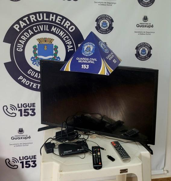 Guarda Municipal recupera objetos furtados de resid�ncia no bairro Monte Verde, em Guaxup�