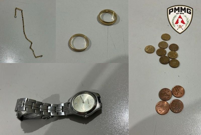 Pol�cia Militar prende homem por furto a resid�ncia em Guaxup�