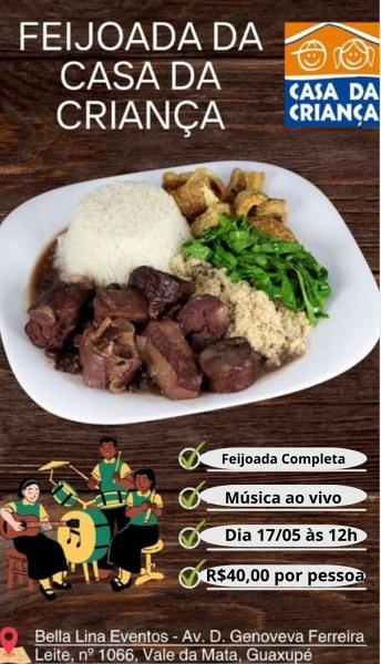 Casa da Crian�a de Guaxup� promover� feijoada beneficente 
