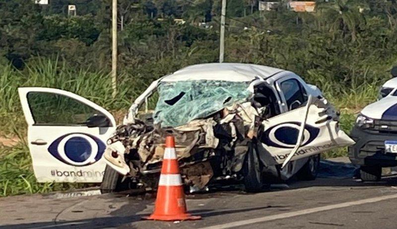 Acidente com equipe da Band Minas na BR-381 deixa cinegrafista morto e rep�rter em estado grave