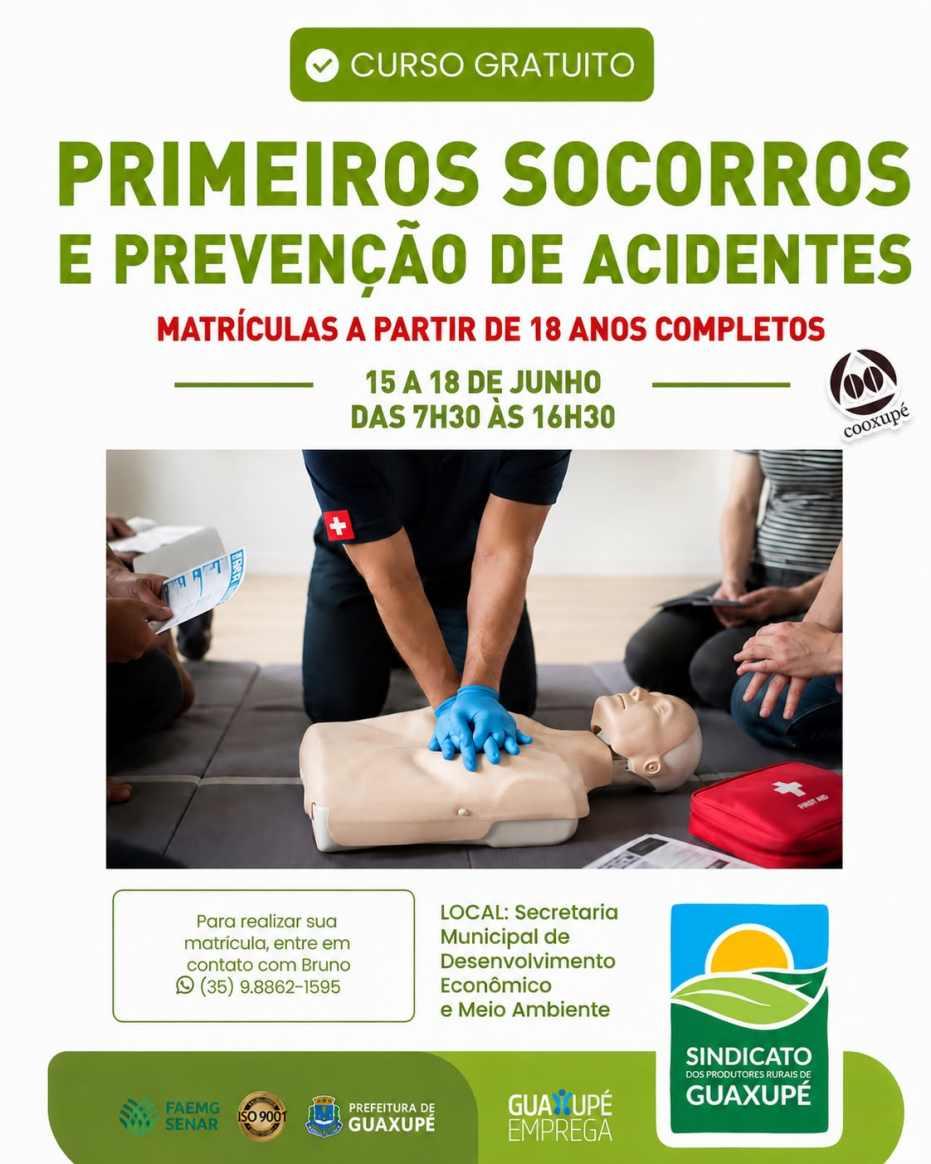 SENAR abre matr�culas para cursos gratuitos em Guaxup� com foco na capacita��o profissional agr�cola 