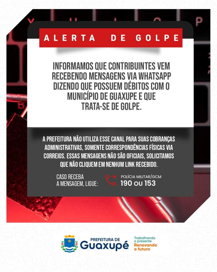 Prefeitura de Guaxup� alerta popula��o sobre golpe envolvendo falsas cobran�as