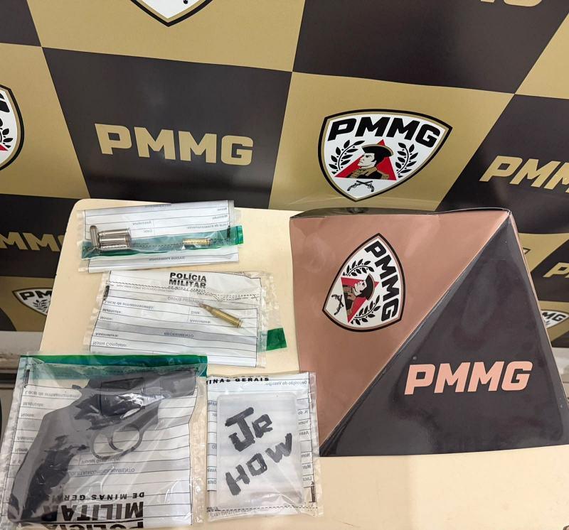 Homem � detido por porte ilegal de arma de fogo e posse de entorpecente 