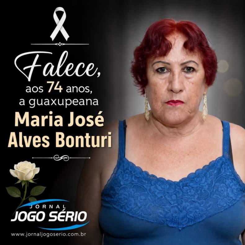 Falece, aos 74 anos, a guaxupeana Maria Jos� Alves Bonturi 