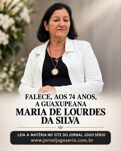 Falece, aos 74 anos, a guaxupeana Maria de Lourdes da Silva 
