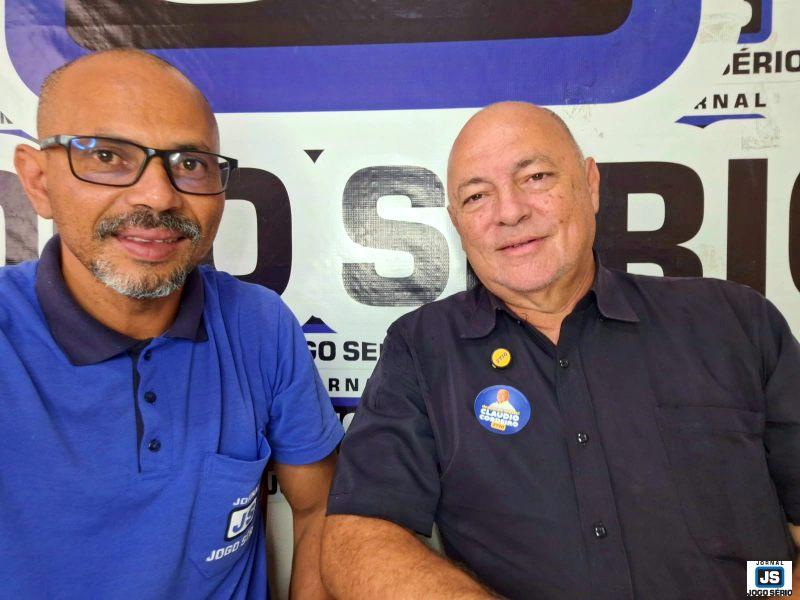 Candidato a deputado federal Claudio Cordeiro participa do programa 