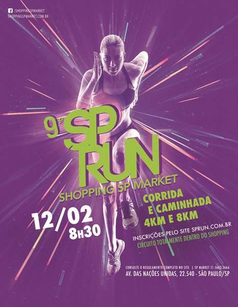 9 SP RUN acontece em fevereiro no Shopping SP Market