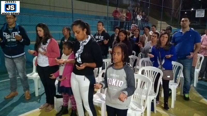 Missa no Exrcito do Bem rene crianas e adultos das periferias