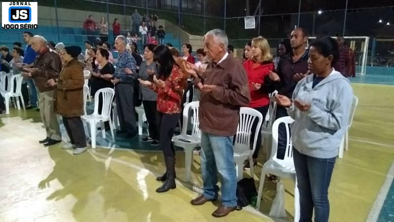 Missa no Exrcito do Bem rene crianas e adultos das periferias