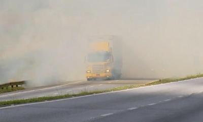 Registros de queimadas aumentam em 50% às margens da rodovia Fernão Dias 