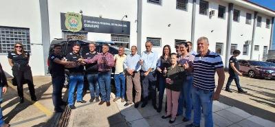 Polcia Civil de Guaxup recebe viatura nova para a Delegacia Rural