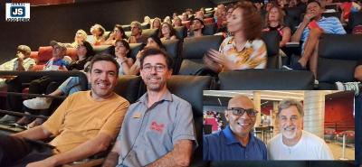 Diretor do Cine 14 Bis recebe Marcos Frota e Alfredo Manevy para sesso comentada de filme sobre 