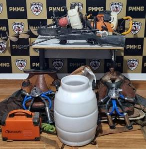 PMs recuperam produtos em furto na zona rural de Guaransia