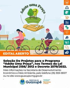 Guaxup abre edital para empresas adotarem praas e revitalizarem espaos pblicos