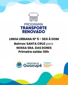 Veja aqui, no Jornal JOGO SRIO, os novos itinerrios do transporte pblico coletivo urbano de Guaxup