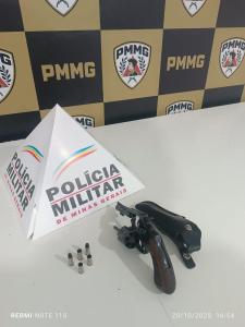Polcia Militar prende homem por ameaa e posse ilegal de arma de fogo em Guaxup