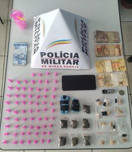 Polcia Militar de Monte Belo prende homem por trfico de drogas