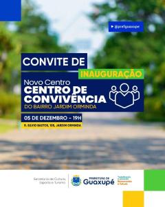 Novo Centro de Convivncia do Jardim Orminda ser inaugurado nesta sexta-feira em Guaxup