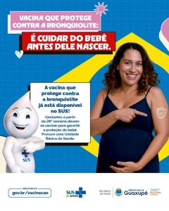 Vacina contra a bronquiolite j� est� dispon�vel no SUS para gestantes em Guaxup�