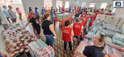 Volunt�rios realizam o 