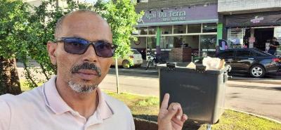 Vereador Carl�o consegue ca�amba solicitada por cidad�os e conta com a consci�ncia de todos para o descarte adequado de lixo