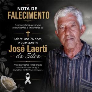 Falece, aos 76 anos, o guaxupeano Jos� Laerti da Silva 