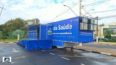 Carreta do Minist�rio da Sa�de come�a a atender mulheres em Guaxup� nesta sexta-feira