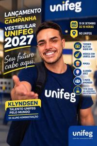 Unifeg lan�a amanh� sua campanha do Vestibular 2027 com noite especial para futuros alunos