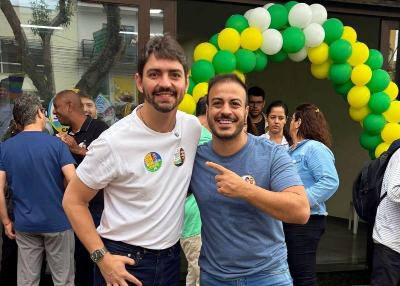 C�ssio Soares reafirma parceria com Pedro na abertura de comit� em Guaxup�