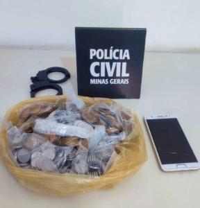 Pol�cia Civil recupera celular e parte do dinheiro furtados de padaria em Cabo Verde
