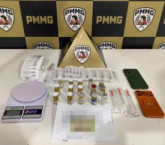 PMs prendem foragido com anabolizantes em Guaxup�