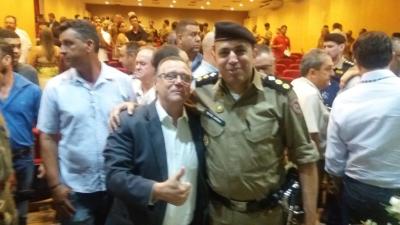 Reitor do Unifeg participa da posse do Tenente-Cel da PM, em Alfenas
